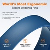 image:imageEgnaro Unisex Silicone Wedding Ring for Men amp Women 45mm Wide 165mm ThickH4mmMaroon  Light Gray  Blue Iris  Blue Gray  Black
