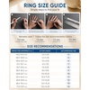 image:imageEgnaro Unisex Silicone Wedding Ring for Men amp Women 45mm Wide 165mm ThickJSilver  Metallic Platinum  Black Gray  Black