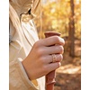 image:imageEgnaro Womens TwoTone Silicone Wedding Ring with a Floral Engraved DesignSETB Sunflower  Nude  Orange