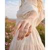 image:imageEgnaro Womens TwoTone Silicone Wedding Ring with a Floral Engraved DesignSETC1 Apple Blossoms  Nude  Faint Red