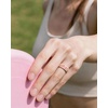 image:imageEgnaro Womens TwoTone Silicone Wedding Ring with a Floral Engraved DesignSETC1 Apple Blossoms  Nude  Faint Red