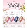 image:imageEgnaro Womens TwoTone Silicone Wedding Ring with a Floral Engraved DesignSETC2 Apple Blossoms  White  Faint Red