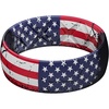 image:imageEgnaro Mens American Flag Printed Silicone Rings 8mm Wide 2mm Thick BandsSETA22US Flag 3