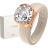 image:imageEgnaro Silicone Eternity Ring with Stone Round Cut Cubic Zirconia For HerSETBNude  Rose Gold