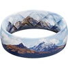 image:imageEgnaro Silicone Stylish Wedding Rings for Men Printed Design Breathable Rubber Bands 8mm Wide 2mm Thick with Comfort FitSETASky Ridges