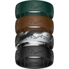 image:imageEgnaro Silicone Wedding Rings For Him Mens Etched Rubber Travel BandsSETAMistwing SummitWarm Brown  Pine Green  Black Gray Camo  Black