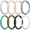 SETA5-Silver Champagne Gold Pink Rose Gold Metallic Green Metal Cyan Black White