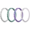 SETA6-Silver Metallic Green Metallic Starry Purple White