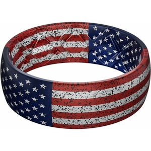 image:imageEgnaro Mens American Flag Printed Silicone Rings 8mm Wide 2mm Thick BandsSETA24US Flag 4