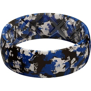 image:imageEgnaro Mens American Flag Printed Silicone Rings 8mm Wide 2mm Thick BandsSETA6NavyCamo