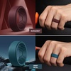 image:imageEgnaro Mens Breathable Silicone Rings 4 Airflow Channels rubber wedding band  SweatFree Comfort  Multipack 147 for Gym amp OutdoorSETIBurgundy Deep Blue Black Gray Black