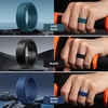 image:imageEgnaro Mens Breathable Silicone Rings 4 Airflow Channels rubber wedding band  SweatFree Comfort  Multipack 147 for Gym amp OutdoorSETJSilver Deep Blue Dark Blue Dark Silver Maroon Black Purple Black