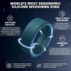 image:imageEgnaro Mens Breathable Silicone Rings 4 Airflow Channels rubber wedding band  SweatFree Comfort  Multipack 147 for Gym amp OutdoorSETJSilver Deep Blue Dark Blue Dark Silver Maroon Black Purple Black