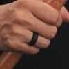 image:imageEgnaro Mens Silicone Ring 75mm Wide Beveled Flexible Rubber Wedding BandSETA7BlackSky Blue  BlackDark Blue  BlackRed  BlackOrange