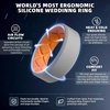 image:imageEgnaro Mens Silicone Ring 75mm Wide Beveled Flexible Rubber Wedding BandSETB1White GrayOrange  BlackLight Gray  BlackSky Blue  Olive GreenBlack  MaroonBlack  Twilight BlueBlack  BlackWhite Gray