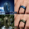 image:imageEgnaro Mens Silicone Ring 9mm Wide Flexible Rubber Wedding Band for GymSETA2Dark Blue  Olive Green  Black Gray  Black