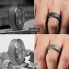 image:imageEgnaro Mens Silicone Ring 9mm Wide Flexible Rubber Wedding Band for GymSETA4Dark Blue  Black  Black Gray  Dark Gray