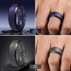 image:imageEgnaro Mens Silicone Ring 9mm Wide Flexible Rubber Wedding Band for GymSETA5Maroon  Dark Purple  Dark Gray  Black