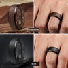 image:imageEgnaro Mens Silicone Ring 9mm Wide Flexible Rubber Wedding Band for GymSETA6Dark Brown  Olive Green  Dark Blue  Black