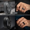 image:imageEgnaro Mens Silicone Ring 9mm Wide Flexible Rubber Wedding Band for GymSETB11Dark Gray  Jade Green  Sea Blue  Black