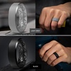 image:imageEgnaro Mens Silicone Ring 9mm Wide Flexible Rubber Wedding Band for GymSETB12Light Gray  Ink Green  Twilight Blue  Black