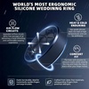 image:imageEgnaro Mens Silicone Ring 9mm Wide Flexible Rubber Wedding Band for GymSETB1Olive Green  Navy Blue  Midnight Blue  Black Gray  Black  Silver  Dark Gray