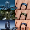 image:imageEgnaro Mens Silicone Ring 9mm Wide Flexible Rubber Wedding Band for GymSETB1Olive Green  Navy Blue  Midnight Blue  Black Gray  Black  Silver  Dark Gray