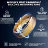 image:imageEgnaro Mens Silicone Ring 9mm Wide Flexible Rubber Wedding Band for GymSETB2Camo Sand  Black Gray Camo  Midnight Blue  Black  Black Gray  Bronze  Dark Silver