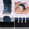 image:imageEgnaro Mens Silicone Rings 8mm Wide Flexible Rubber Wedding Band for HimSETC5Black  Black Gray  Light Gray  Silver
