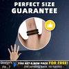 image:imageEgnaro Mens Silicone Rings 8mm Wide Two Tone Rubber Wedding Band for HimA2Black  BlackRed  BlackOrange  BlackLight Blue