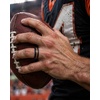 image:imageEgnaro Mens Silicone Rings 8mm Wide Two Tone Rubber Wedding Band for HimA8BlackOrange