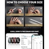 image:imageEgnaro Mens Silicone Rings 8mm Wide Two Tone Rubber Wedding Band for HimC2BlackCrimson  Metallic Purple  Metallic Royal Blue  BlackEmerald Green  Dark GrayBlack  Black