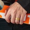 image:imageEgnaro Mens Silicone Rings 8mm Wide Two Tone Rubber Wedding Band for HimR5Gold