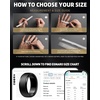 image:imageEgnaro Mens Silicone Rings Classic Black Step Edge Rubber band 10mm WideSETA4Bronze