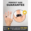 image:imageEgnaro Mens Silicone Rings Classic Black Step Edge Rubber band 10mm WideSETB2Black1