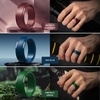 image:imageEgnaro Mens Silicone Rings Classic Black Step Edge Rubber band 10mm WideSETTLight Gray Black Gray Metallic Burgundy Emerald Green Sea Blue Blue Gray Black