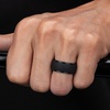 image:imageEgnaro Mens Silicone Rings Inner Arc Ergonomic Breathable DesignSETA4Black