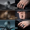image:imageEgnaro Mens Silicone Rings Inner Arc Ergonomic Breathable DesignSETHLight Gray Maroon Emerald Green deep blue Dark Brown Black Gray Black