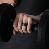 image:imageEgnaro Mens Silicone Rings Inner Arc Ergonomic Breathable DesignSETKBlack Black Black Black Black Black Black