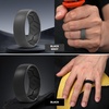 image:imageEgnaro Mens Silicone Rings Patterned SGrooves Rubber BandsSETA3Twilight Blue Dark Foliage Green Black Gray Black