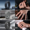 image:imageEgnaro Mens Silicone Rings Patterned SGrooves Rubber BandsSETB6Light Gray Blue Pumpkin Ink Green Blue Gray Black Gray Black