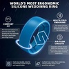 image:imageEgnaro Mens Silicone Rings Patterned SGrooves Rubber BandsSETB8Blue Deep Sea Blue Red Light Gray Blue Gray Black