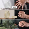 image:imageEgnaro Mens Silicone Rings Patterned SGrooves Rubber BandsSETC1White Greige Navy blue Olive Green Dark Brown Black Gray Black