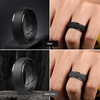 image:imageEgnaro Mens Silicone Wedding Rings 10mm Wide 25mm Thick Rubber Band PackSETG4Black  Black Gray  Metal Black Gray  Metallic Silver