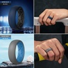 image:imageEgnaro Mens Silicone Wedding Rings 17 Multipack of Flexible Rubber BandsSETA1 GreyBlack  BlackDark Gray  Dark BlueBlack  BlackOrange  Dark RedBlack BlackRed  GreySky Blue