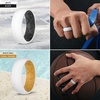 image:imageEgnaro Mens Silicone Wedding Rings 17 Multipack of Flexible Rubber BandsSETA2 Black  WhiteBlack  GoldBlack  Grey CamoBlack  MaroonBlack  GreyOrange  Olive GreenBlack