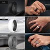 image:imageEgnaro Mens Silicone Wedding Rings 17 Multipack of Flexible Rubber BandsSETA4 Light Gray  WhiteBlack  Black  Black Gray  Twilight BlueBlack  Dark BlueBlack  Olive GreenBlack