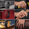 image:imageEgnaro Mens Silicone Wedding Rings 17 Multipack of Flexible Rubber BandsSETA5 Black Gray Black  Black Black Gray Camo  Dark Red Black  Black Orange  Dark Blue Black  BlackGrey  Pine Green Black