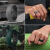 image:imageEgnaro Mens Silicone Wedding Rings 17 Multipack of Flexible Rubber BandsSETA6 Black Gray Black  Pine Green Black  BlackSea Blue  Gray Camo Black  BlackAmber Red  Chestnut RedBlack  BlackLight Gray