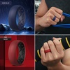 image:imageEgnaro Mens Silicone Wedding Rings 17 Multipack of Flexible Rubber BandsSETB1 Silver  Black  Deep Blue  RedBlack  Olive Green  BlackYellow Green